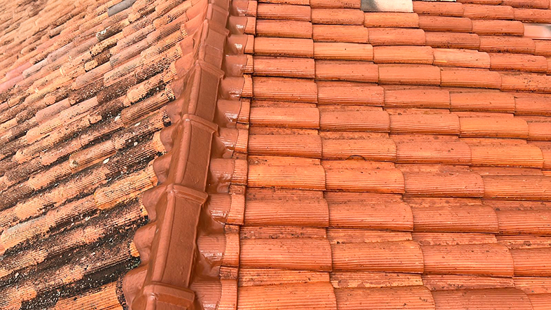 Tuiles propre après nettoyage