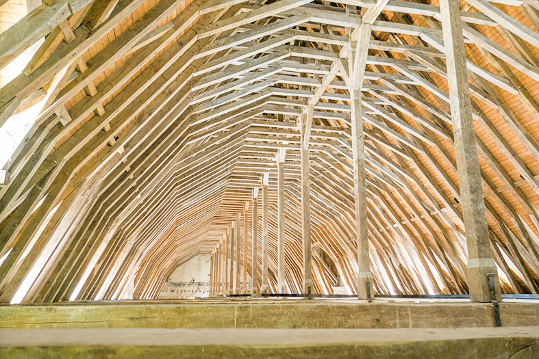 Une charpente en bois